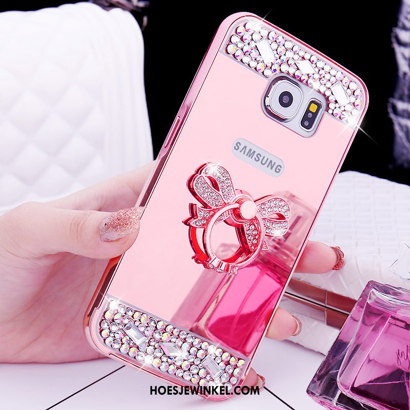 Samsung Galaxy S6 Hoesje Mobiele Telefoon Bescherming Hoes, Samsung Galaxy S6 Hoesje Ster Mini Champagner Farbe