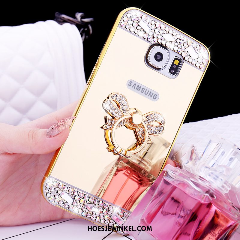 Samsung Galaxy S6 Hoesje Mobiele Telefoon Bescherming Hoes, Samsung Galaxy S6 Hoesje Ster Mini Champagner Farbe