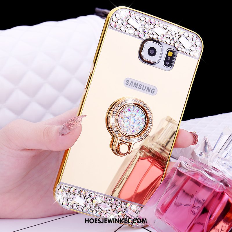 Samsung Galaxy S6 Hoesje Mobiele Telefoon Bescherming Hoes, Samsung Galaxy S6 Hoesje Ster Mini Champagner Farbe