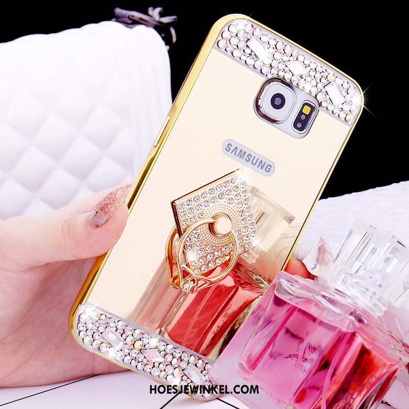 Samsung Galaxy S6 Hoesje Mobiele Telefoon Bescherming Hoes, Samsung Galaxy S6 Hoesje Ster Mini Champagner Farbe