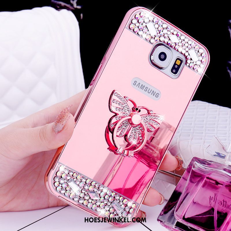 Samsung Galaxy S6 Hoesje Mobiele Telefoon Bescherming Hoes, Samsung Galaxy S6 Hoesje Ster Mini Champagner Farbe