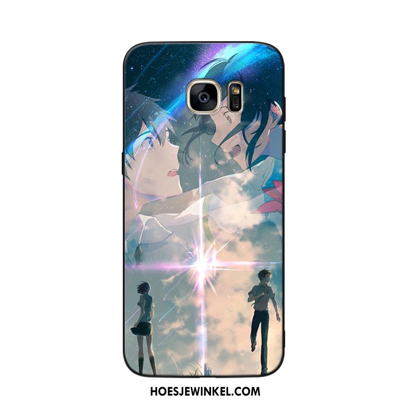 Samsung Galaxy S6 Hoesje Mobiele Telefoon Zwart All Inclusive, Samsung Galaxy S6 Hoesje Purper Zacht