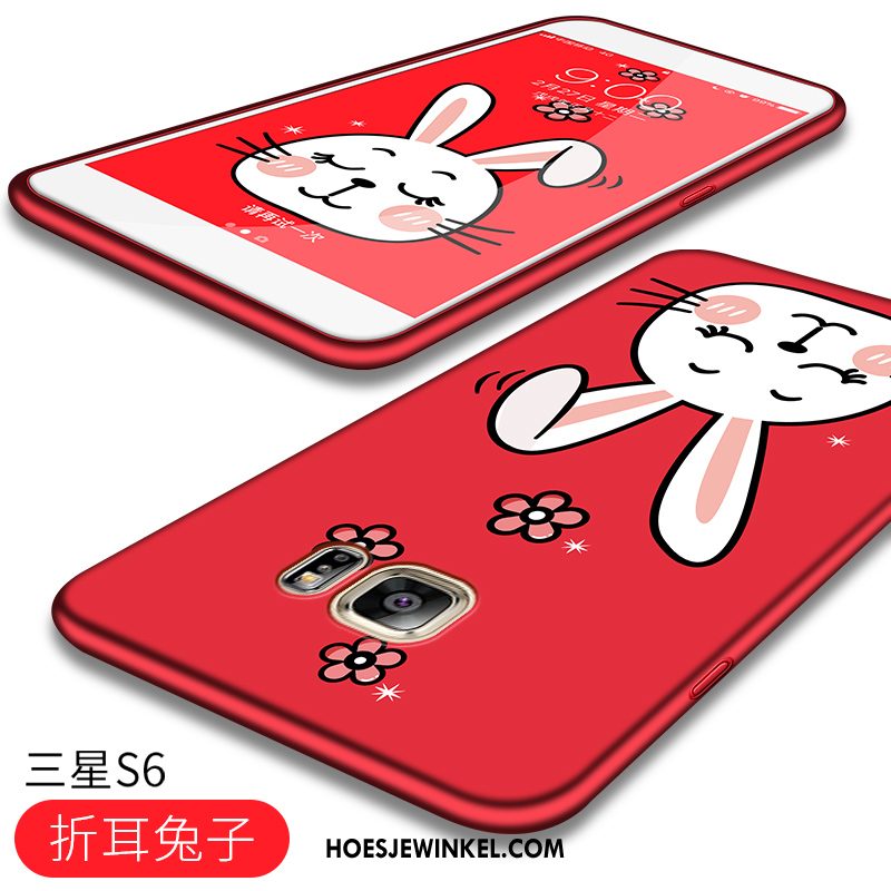 Samsung Galaxy S6 Hoesje Scheppend Mooie Ster, Samsung Galaxy S6 Hoesje All Inclusive Rood