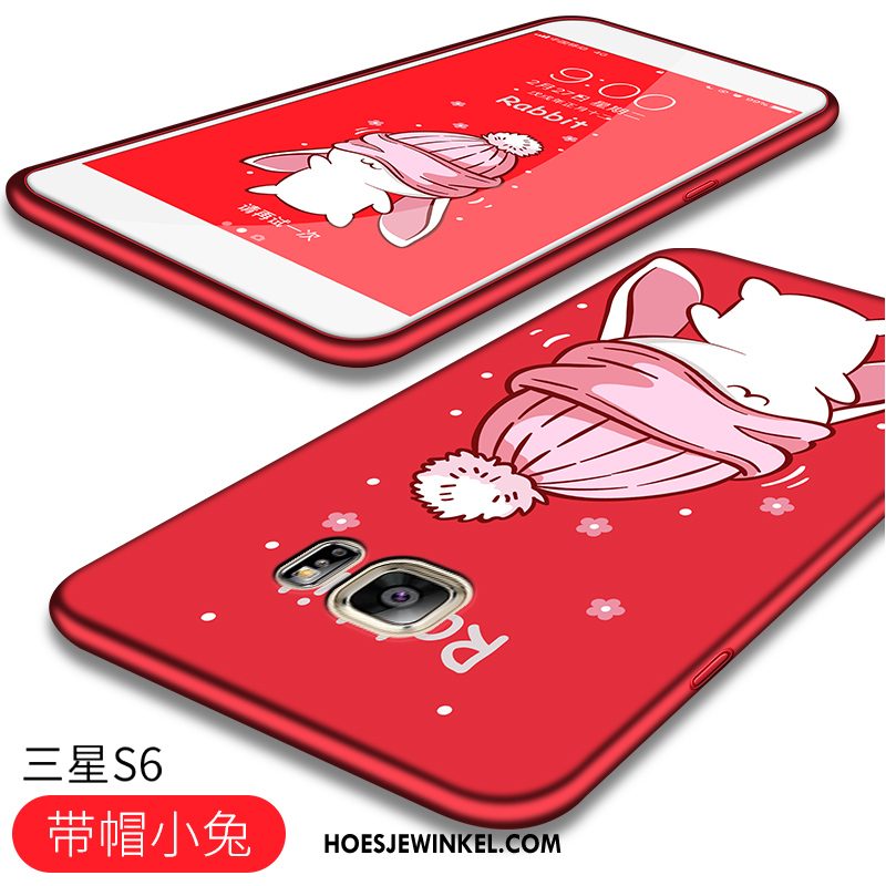 Samsung Galaxy S6 Hoesje Scheppend Mooie Ster, Samsung Galaxy S6 Hoesje All Inclusive Rood