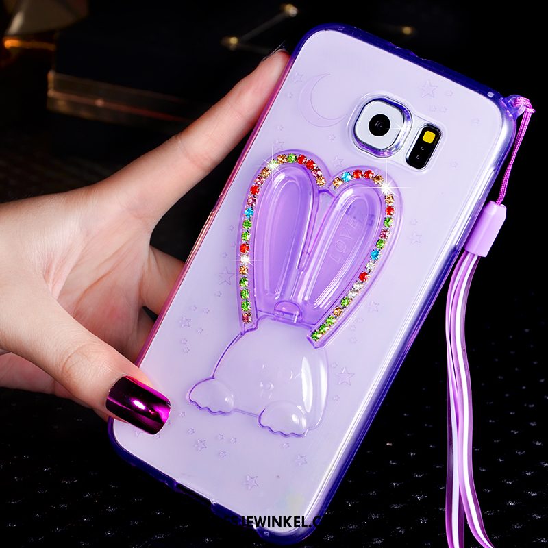 Samsung Galaxy S6 Hoesje Ster Hoes Mobiele Telefoon, Samsung Galaxy S6 Hoesje Met Strass Bescherming