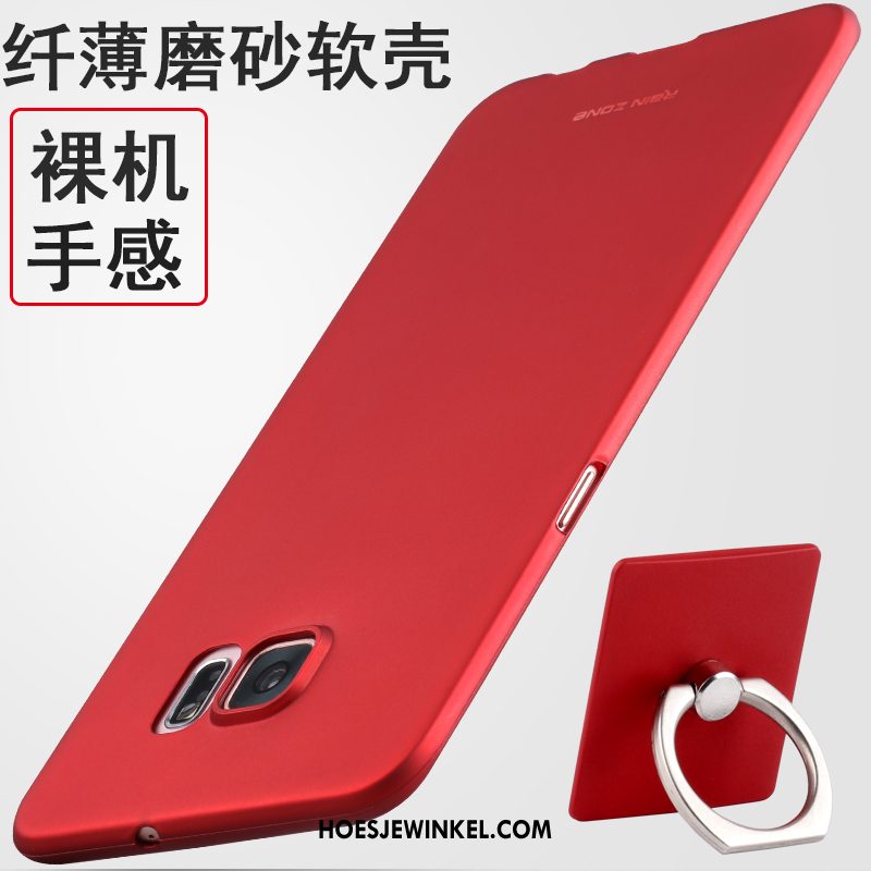 Samsung Galaxy S6 Hoesje Ster Mobiele Telefoon Hoes, Samsung Galaxy S6 Hoesje Rood Zacht