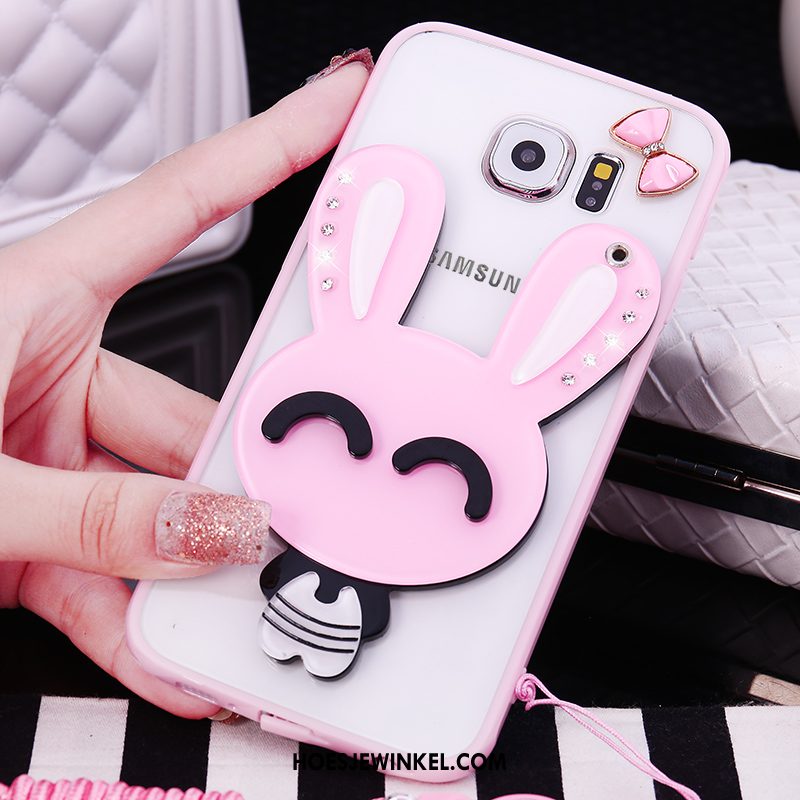 Samsung Galaxy S6 Hoesje Zacht Roze Hoes, Samsung Galaxy S6 Hoesje Bescherming Mobiele Telefoon