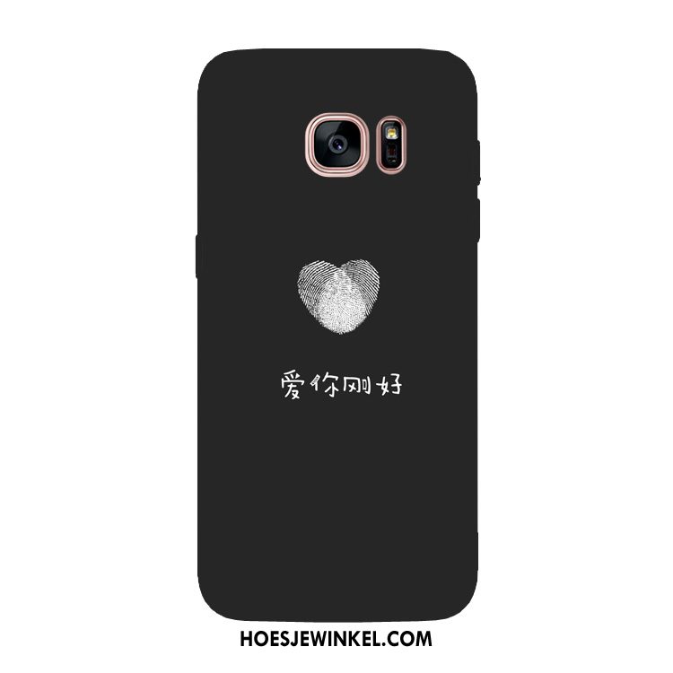 Samsung Galaxy S7 Edge Hoesje Liefde Lovers Patroon, Samsung Galaxy S7 Edge Hoesje Ster Mobiele Telefoon