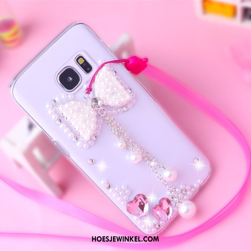 Samsung Galaxy S7 Edge Hoesje Met Strass Hanger Ster, Samsung Galaxy S7 Edge Hoesje Hoes Bescherming