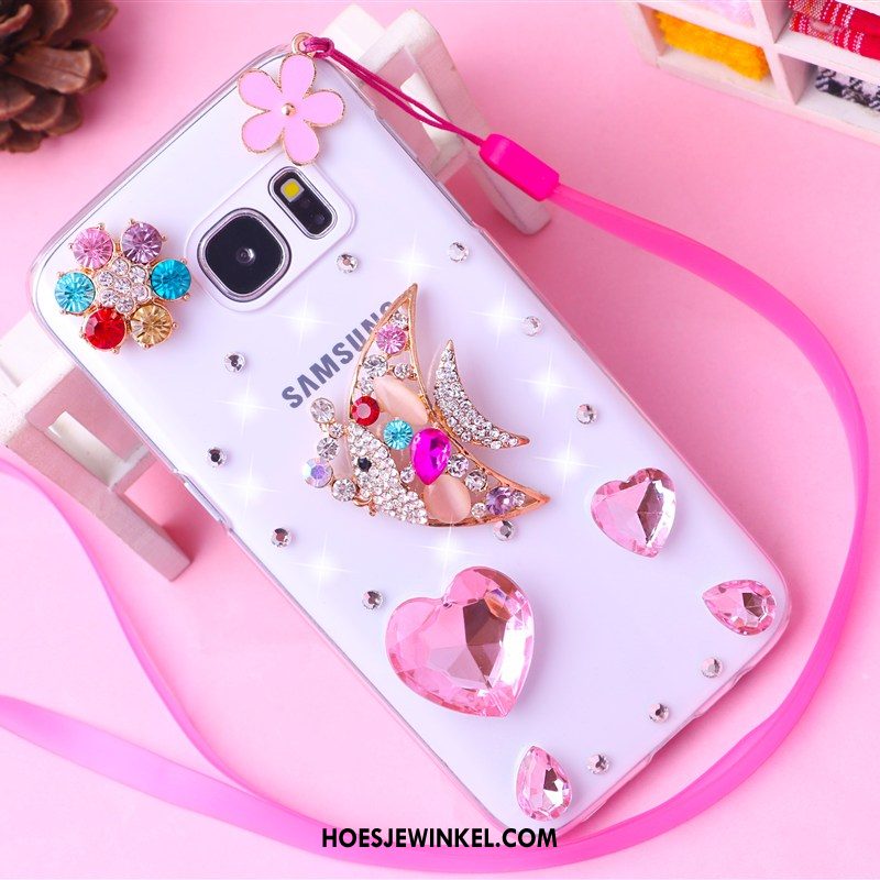 Samsung Galaxy S7 Edge Hoesje Met Strass Hanger Ster, Samsung Galaxy S7 Edge Hoesje Hoes Bescherming