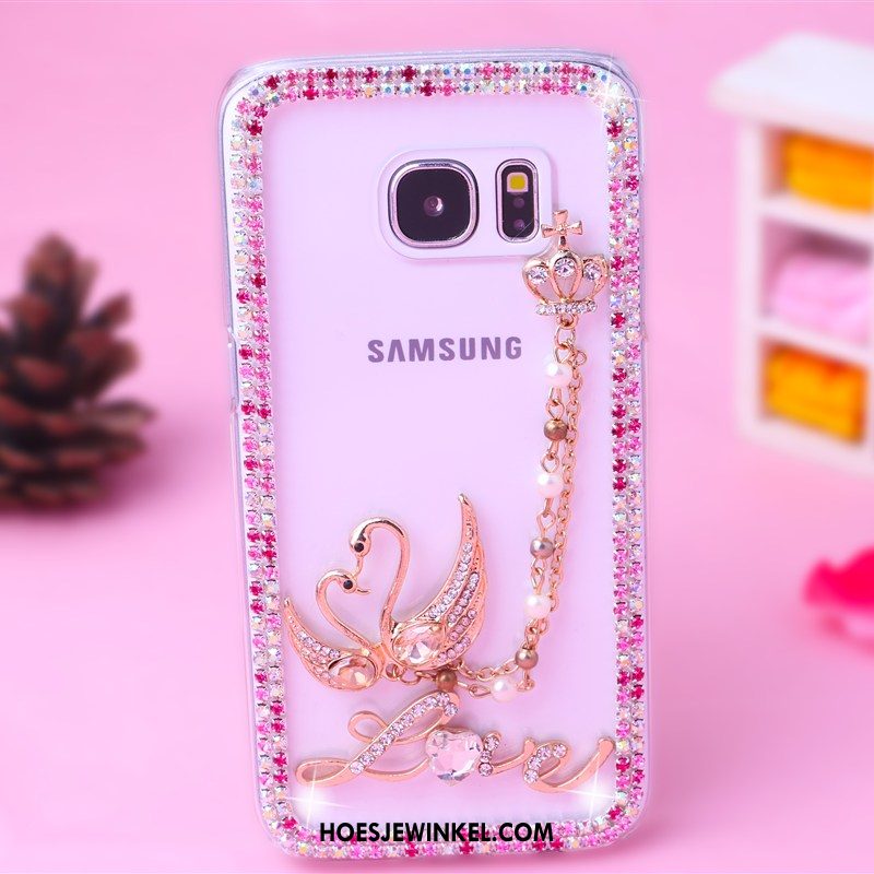 Samsung Galaxy S7 Edge Hoesje Met Strass Hanger Ster, Samsung Galaxy S7 Edge Hoesje Hoes Bescherming