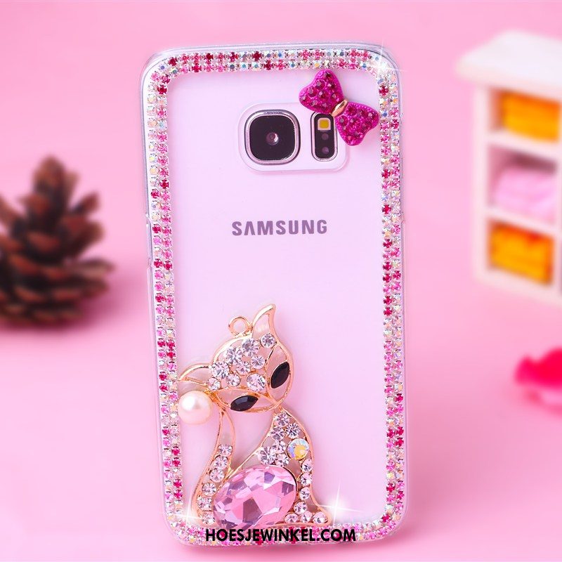 Samsung Galaxy S7 Edge Hoesje Met Strass Hanger Ster, Samsung Galaxy S7 Edge Hoesje Hoes Bescherming