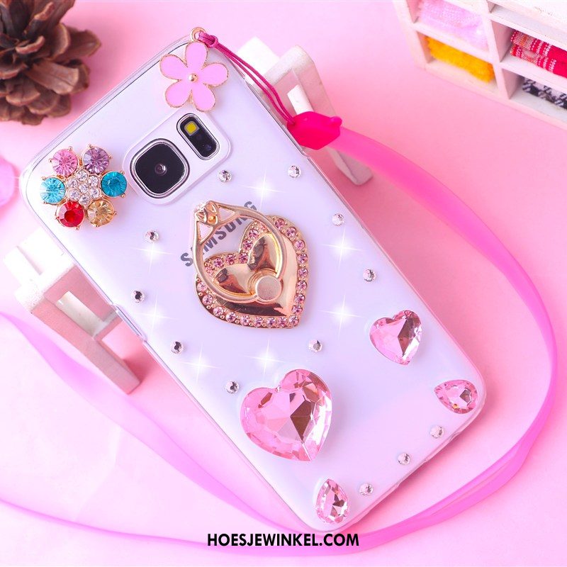 Samsung Galaxy S7 Edge Hoesje Met Strass Hanger Ster, Samsung Galaxy S7 Edge Hoesje Hoes Bescherming