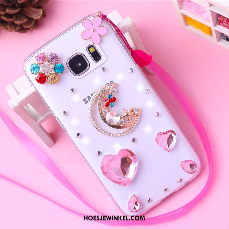 Samsung Galaxy S7 Edge Hoesje Met Strass Hanger Ster, Samsung Galaxy S7 Edge Hoesje Hoes Bescherming