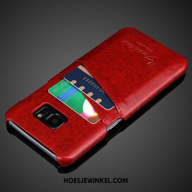 Samsung Galaxy S7 Edge Hoesje Mobiele Telefoon Achterklep Rood, Samsung Galaxy S7 Edge Hoesje Bescherming Ster