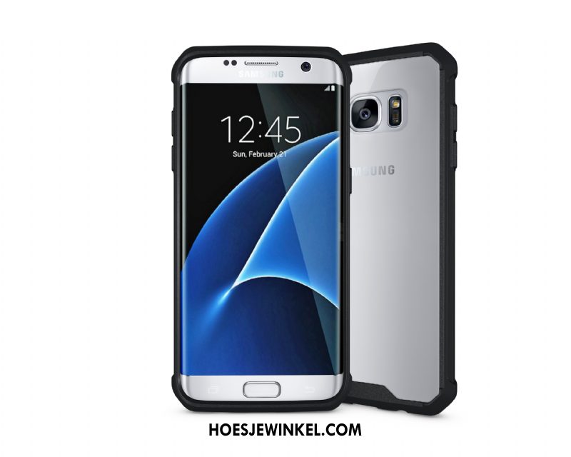 Samsung Galaxy S7 Edge Hoesje Omlijsting Bescherming Doorzichtig, Samsung Galaxy S7 Edge Hoesje Hoes Ster