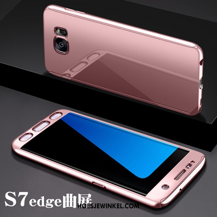 Samsung Galaxy S7 Edge Hoesje Opknoping Nek Schrobben Plating, Samsung Galaxy S7 Edge Hoesje Dun Ster