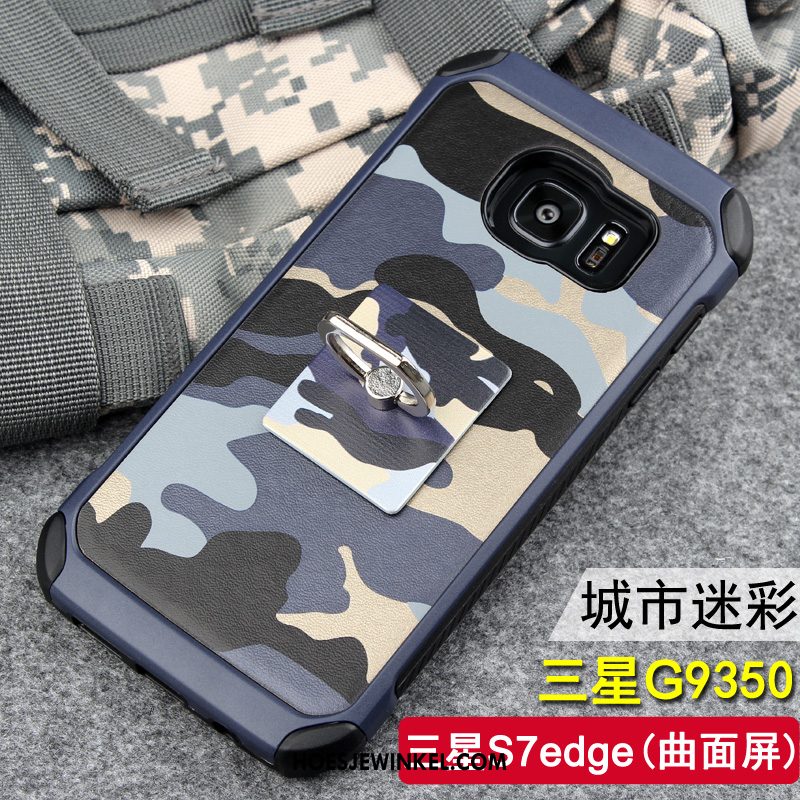 Samsung Galaxy S7 Edge Hoesje Trend Camouflage Anti-fall, Samsung Galaxy S7 Edge Hoesje Mobiele Telefoon Bescherming Braun