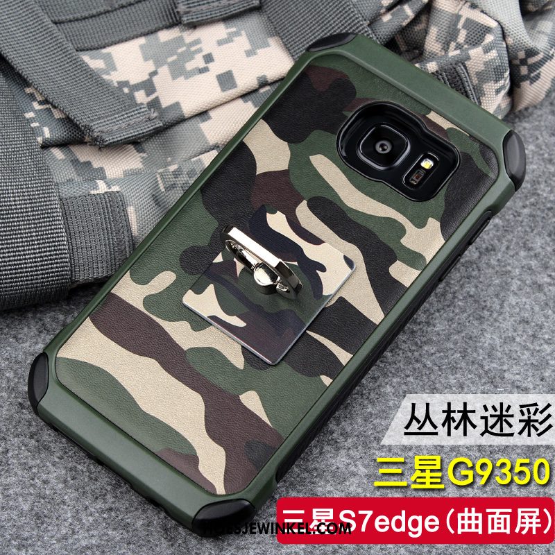 Samsung Galaxy S7 Edge Hoesje Trend Camouflage Anti-fall, Samsung Galaxy S7 Edge Hoesje Mobiele Telefoon Bescherming Braun