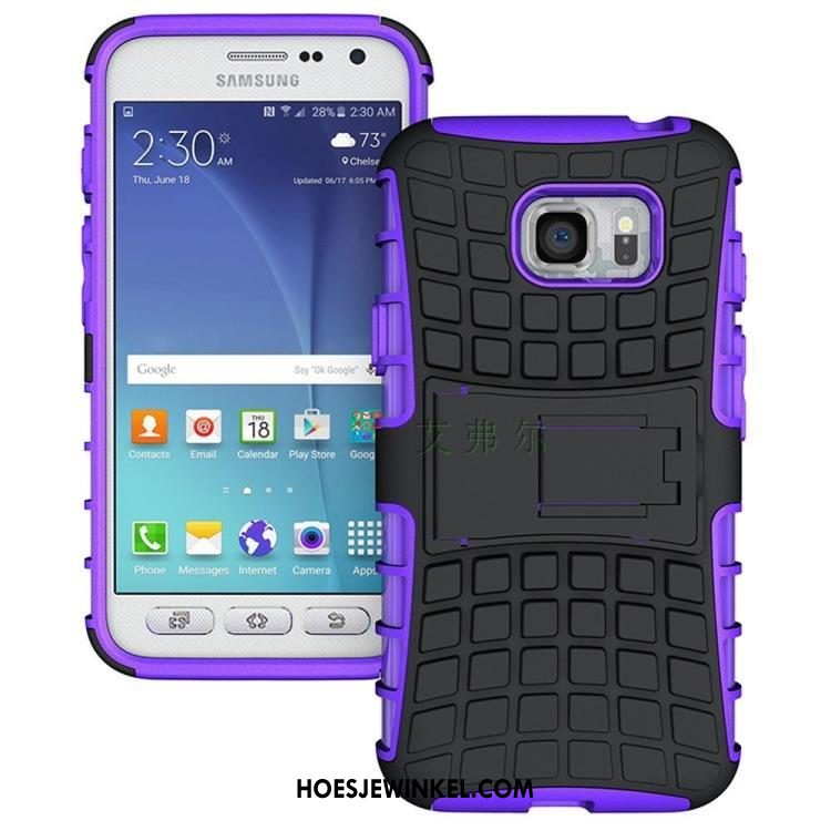 Samsung Galaxy S7 Hoesje Bescherming Anti-fall Purper, Samsung Galaxy S7 Hoesje Hoes Mobiele Telefoon