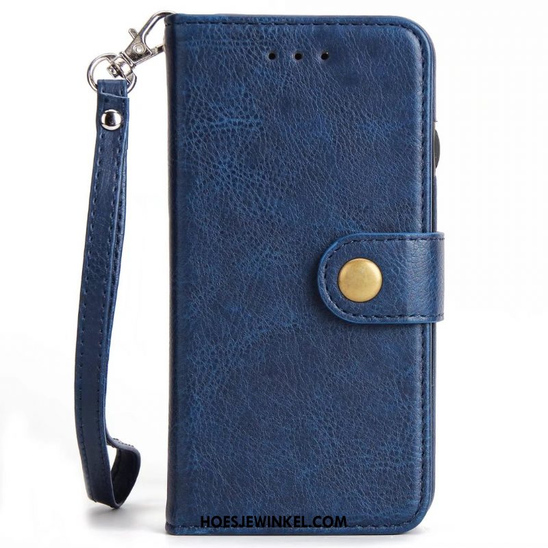 Samsung Galaxy S7 Hoesje Folio Kaart Tas Ster, Samsung Galaxy S7 Hoesje Leren Etui Hanger Braun