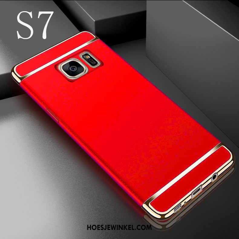 Samsung Galaxy S7 Hoesje Goud Ster Hard, Samsung Galaxy S7 Hoesje Anti-fall Mobiele Telefoon