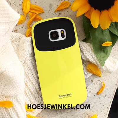 Samsung Galaxy S7 Hoesje Lovers Mobiele Telefoon Anti-fall, Samsung Galaxy S7 Hoesje Oranje Effen Kleur