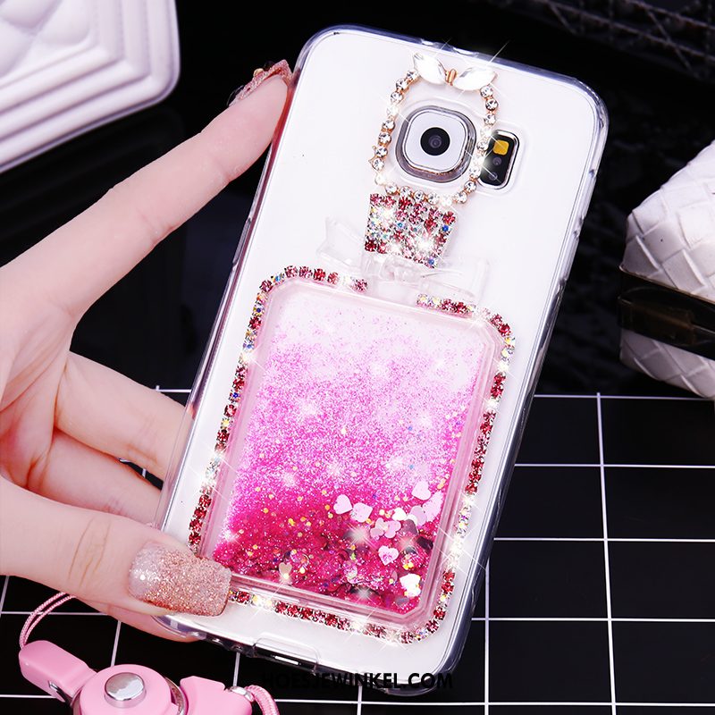 Samsung Galaxy S7 Hoesje Purper Hoes Met Strass, Samsung Galaxy S7 Hoesje Mobiele Telefoon Bescherming