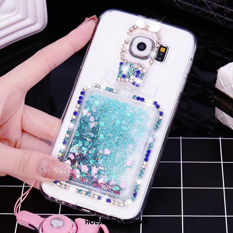 Samsung Galaxy S7 Hoesje Purper Hoes Met Strass, Samsung Galaxy S7 Hoesje Mobiele Telefoon Bescherming