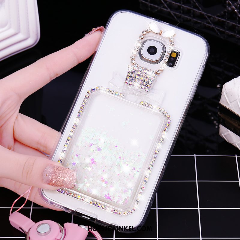 Samsung Galaxy S7 Hoesje Purper Hoes Met Strass, Samsung Galaxy S7 Hoesje Mobiele Telefoon Bescherming