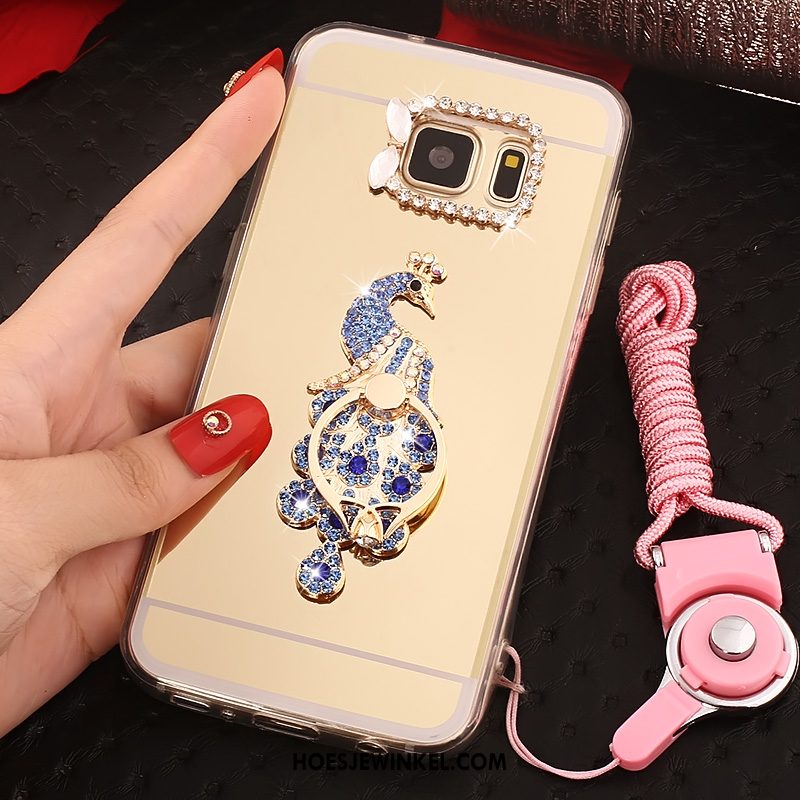 Samsung Galaxy S7 Hoesje Ring Ster Zacht, Samsung Galaxy S7 Hoesje Opknoping Nek Mobiele Telefoon
