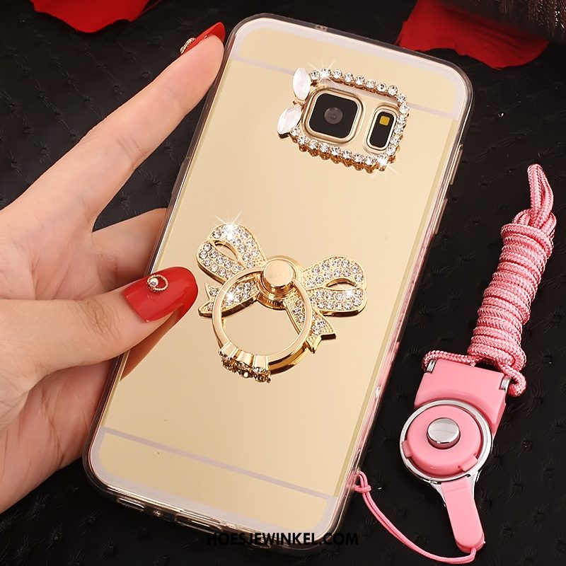 Samsung Galaxy S7 Hoesje Ring Ster Zacht, Samsung Galaxy S7 Hoesje Opknoping Nek Mobiele Telefoon