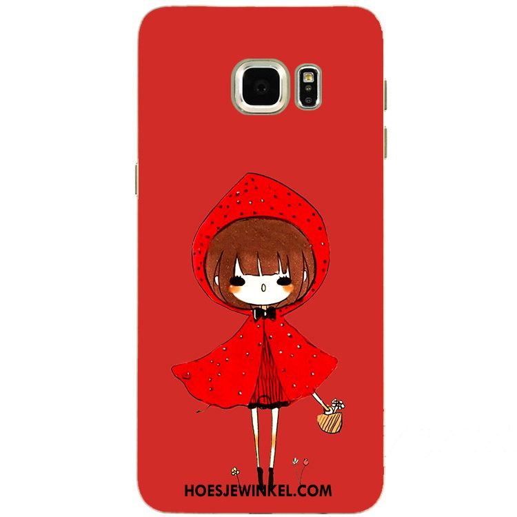 Samsung Galaxy S7 Hoesje Rood Ster Mini, Samsung Galaxy S7 Hoesje Hoes Geel