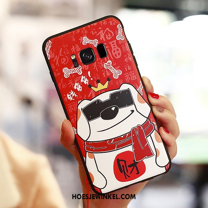 Samsung Galaxy S8 Hoesje Anti-fall Bescherming Mobiele Telefoon, Samsung Galaxy S8 Hoesje Rood Spotprent