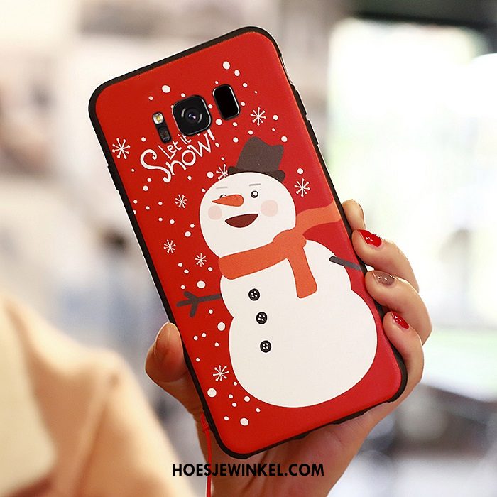 Samsung Galaxy S8 Hoesje Anti-fall Bescherming Mobiele Telefoon, Samsung Galaxy S8 Hoesje Rood Spotprent