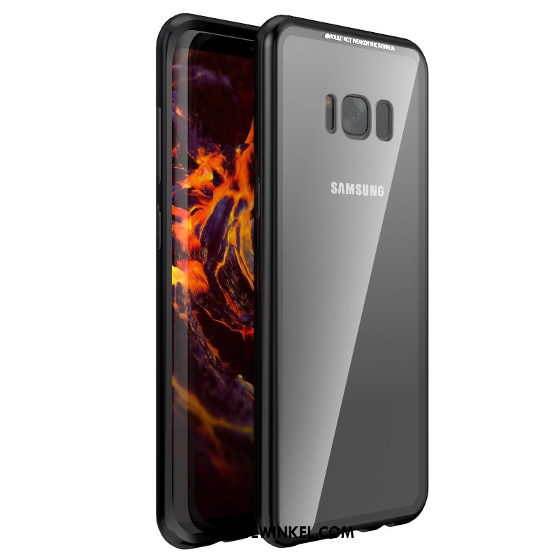 Samsung Galaxy S8 Hoesje Bescherming Blauw Trendy Merk, Samsung Galaxy S8 Hoesje Ster Magnetisch