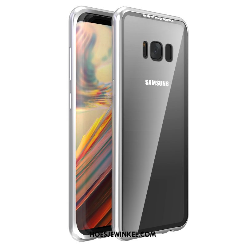 Samsung Galaxy S8 Hoesje Bescherming Blauw Trendy Merk, Samsung Galaxy S8 Hoesje Ster Magnetisch