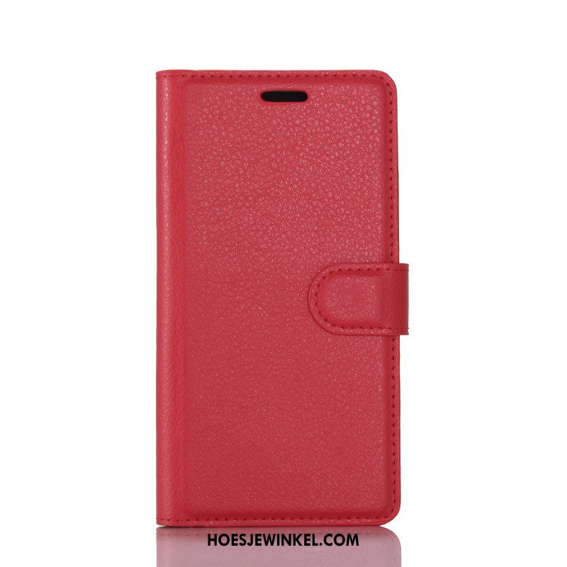 Samsung Galaxy S8 Hoesje Bescherming Leren Etui Trend, Samsung Galaxy S8 Hoesje Blauw Clamshell