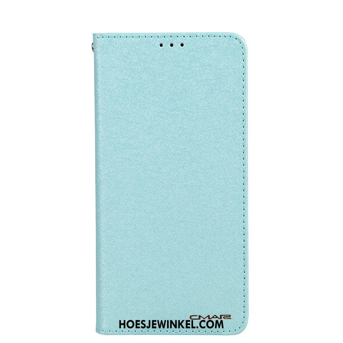 Samsung Galaxy S8+ Hoesje Blauw Clamshell Leren Etui, Samsung Galaxy S8+ Hoesje All Inclusive Ster