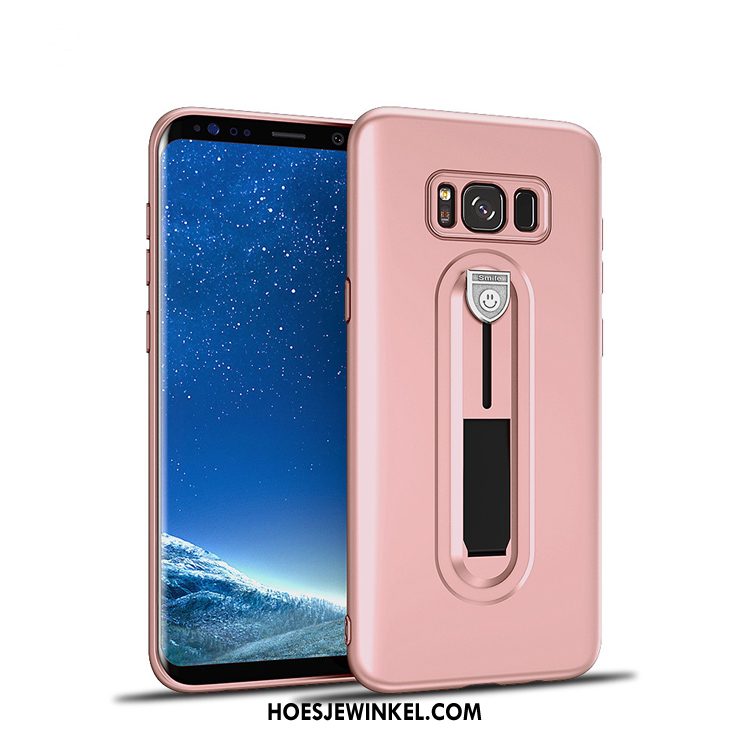 Samsung Galaxy S8+ Hoesje Hard Hoes Ondersteuning, Samsung Galaxy S8+ Hoesje Schrobben Rood