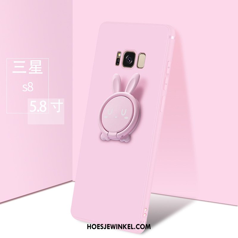 Samsung Galaxy S8 Hoesje Hoes Roze Ster, Samsung Galaxy S8 Hoesje Mobiele Telefoon Siliconen