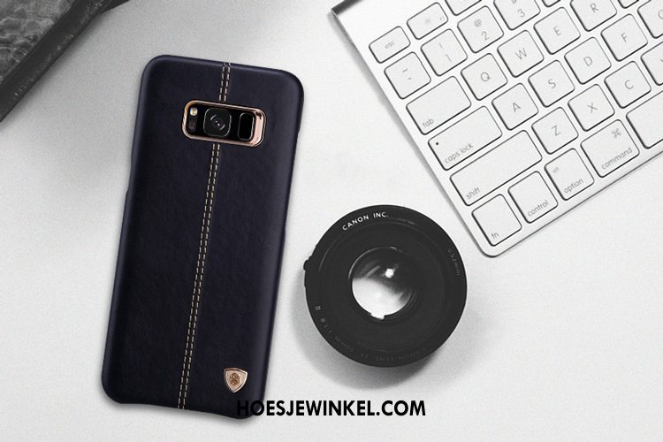 Samsung Galaxy S8 Hoesje Leer Ster Bedrijf, Samsung Galaxy S8 Hoesje Bescherming Goud Braun