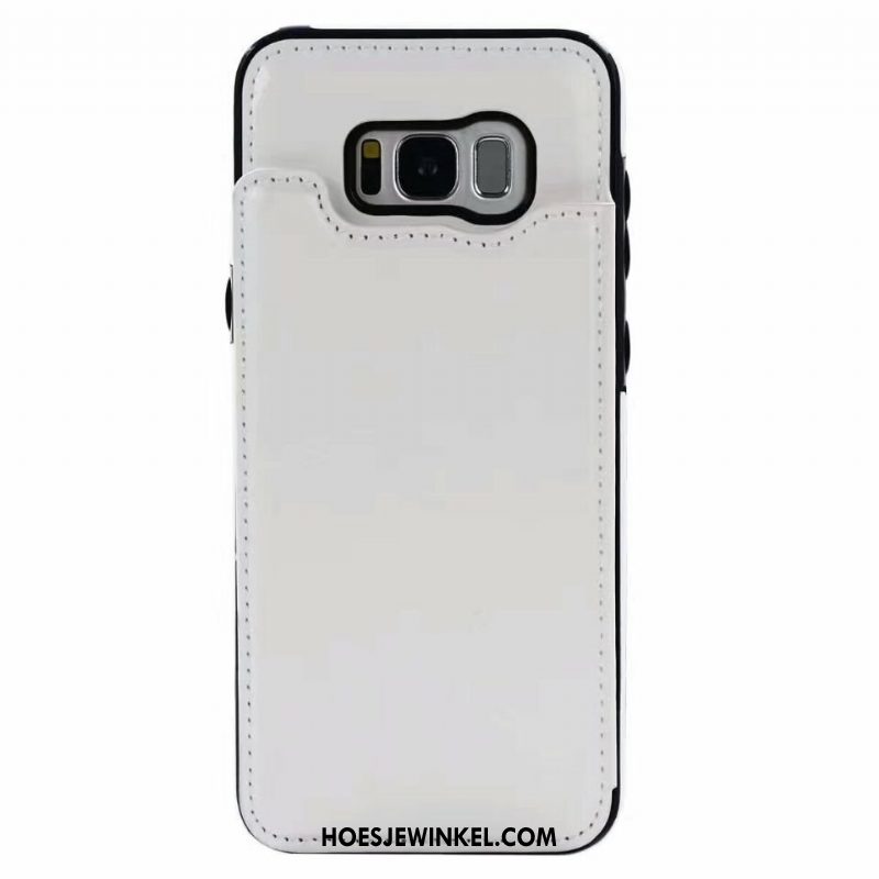 Samsung Galaxy S8+ Hoesje Leren Etui Scheppend Mobiele Telefoon, Samsung Galaxy S8+ Hoesje Kaart Ster Braun