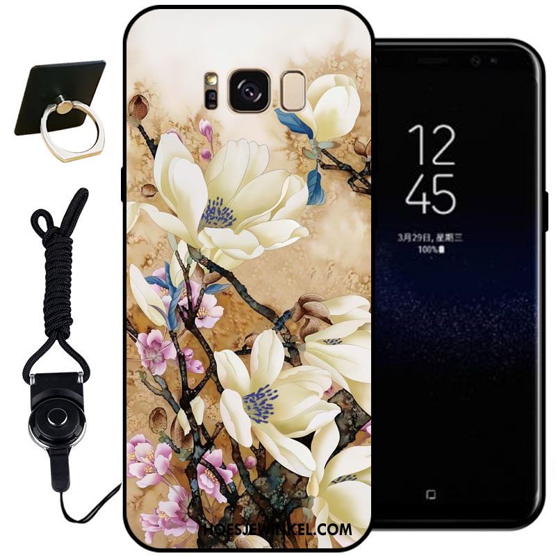 Samsung Galaxy S8+ Hoesje Mobiele Telefoon Roze Zwart, Samsung Galaxy S8+ Hoesje Klassiek Hoes