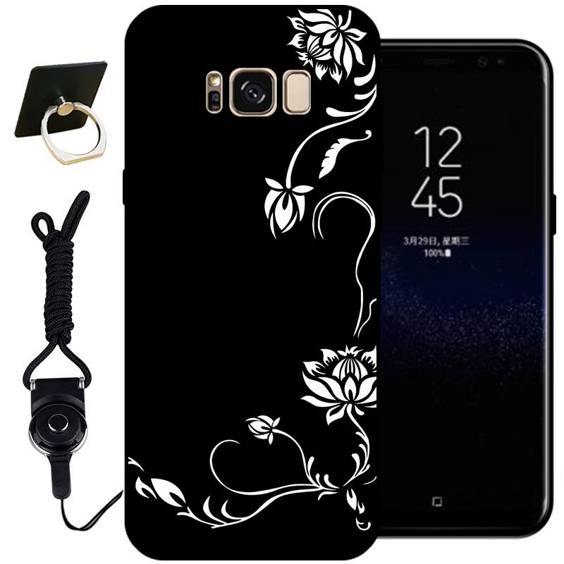 Samsung Galaxy S8+ Hoesje Mobiele Telefoon Roze Zwart, Samsung Galaxy S8+ Hoesje Klassiek Hoes