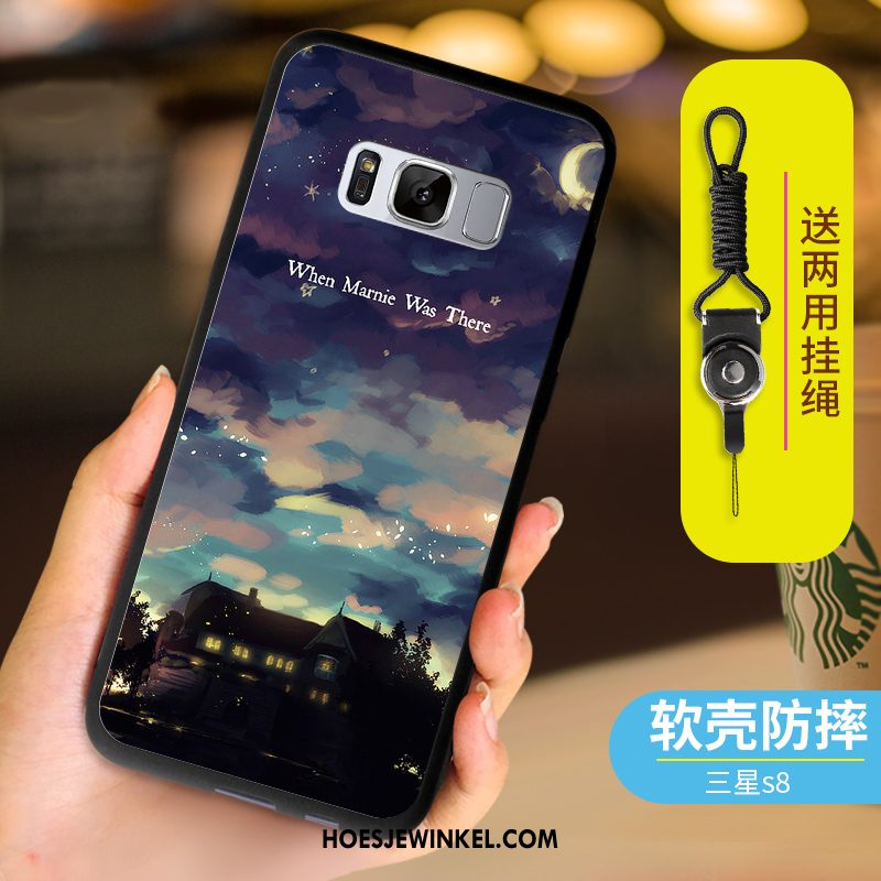 Samsung Galaxy S8 Hoesje Mobiele Telefoon Zwart Hanger, Samsung Galaxy S8 Hoesje Trend Siliconen