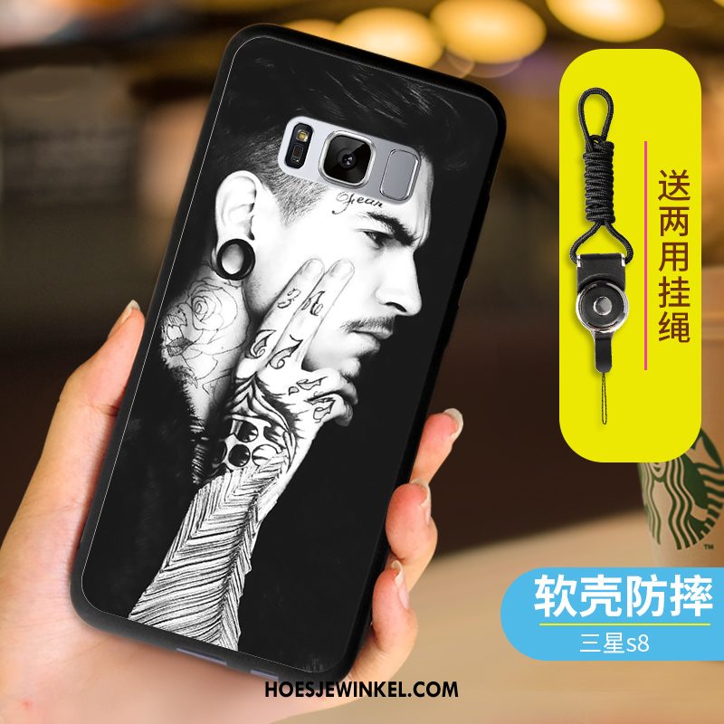 Samsung Galaxy S8 Hoesje Mobiele Telefoon Zwart Hanger, Samsung Galaxy S8 Hoesje Trend Siliconen