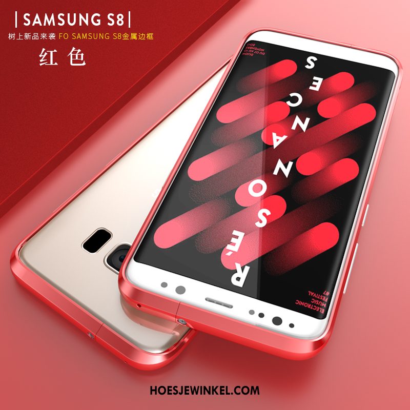 Samsung Galaxy S8 Hoesje Omlijsting Metaal Hoes, Samsung Galaxy S8 Hoesje Anti-fall Dun