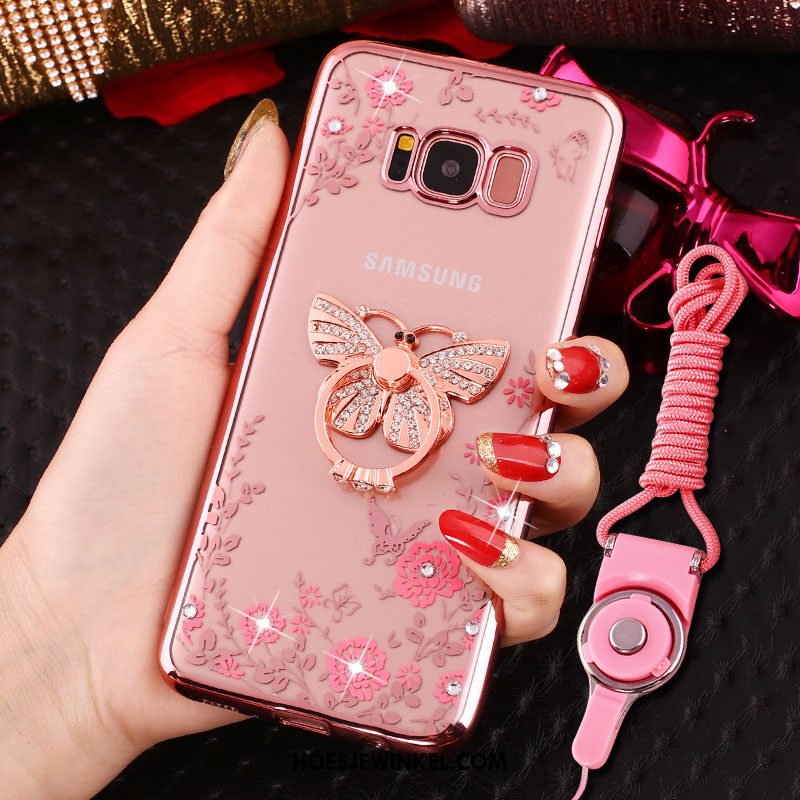 Samsung Galaxy S8+ Hoesje Ring Mobiele Telefoon Winkel, Samsung Galaxy S8+ Hoesje Roze Ster