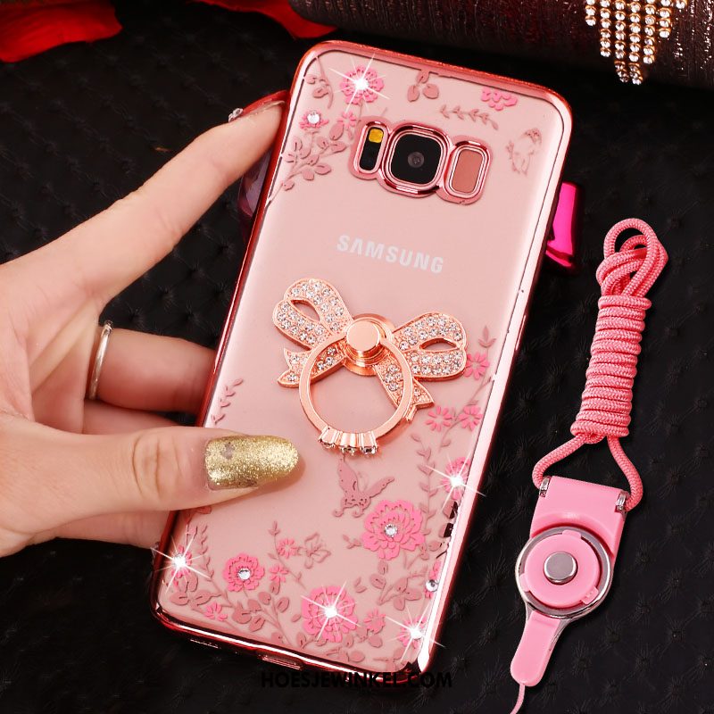 Samsung Galaxy S8+ Hoesje Ring Mobiele Telefoon Winkel, Samsung Galaxy S8+ Hoesje Roze Ster